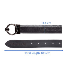 Load image into Gallery viewer, Sassora Premium Leather Women Reversible Round Shape Belt