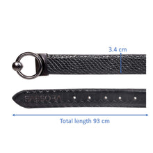 Load image into Gallery viewer, Sassora Premium Leather Women Reversible Round Shape Buckle Belt