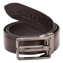 Load image into Gallery viewer, Sassora Pure Leather Reversible Detachable Buckle Belt For Men