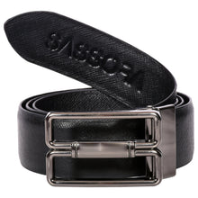 Load image into Gallery viewer, Sassora Pure Leather Reversible Detachable Buckle Belt