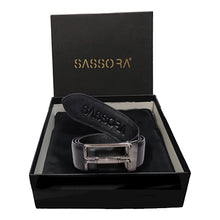 Load image into Gallery viewer, Sassora Pure Leather Reversible Detachable Buckle Belt