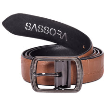 Load image into Gallery viewer, Sassora Premium Leather Men's Reversible Buckle Belt