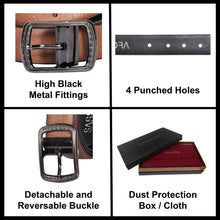 Load image into Gallery viewer, Sassora Premium Leather Men's Reversible Buckle Belt