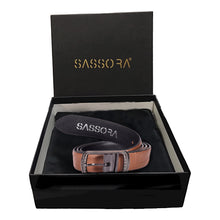 Load image into Gallery viewer, Sassora Premium Leather Men's Reversible Buckle Belt