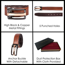 Load image into Gallery viewer, Sassora Premium Genuine Leather Belt – Formal & Casual Wear