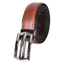 Load image into Gallery viewer, Sassora Premium Genuine Leather Belt with Detachable Anchor Buckle & Checkered Embossed Design