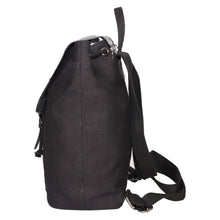 Load image into Gallery viewer, Sassora Genuine Leather and Canvas Unisex Backpack