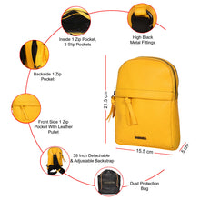 Load image into Gallery viewer, Sassora Genuine Leather Small Women Stylish Backpack