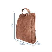 Load image into Gallery viewer, Sassora Premium Smooth Leather Unisex Medium Backpack