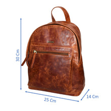 Load image into Gallery viewer, Sassora Premium Leather Backpack For Men & Women