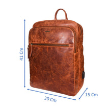 Load image into Gallery viewer, Sassora Premium Leather Unisex Backpack For Everyday Use