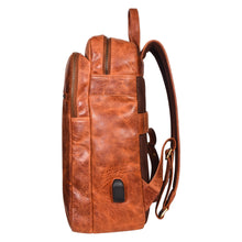Load image into Gallery viewer, Sassora Premium Leather Unisex Backpack For Everyday Use