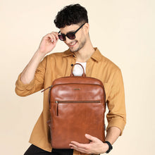 Load image into Gallery viewer, Sassora Premium Leather Unisex Backpack For Daily Use