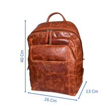 Load image into Gallery viewer, Sassora Premium Leather Unisex Stylish Laptop Backpack