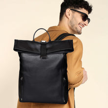 Load image into Gallery viewer, Sassora Premium Leather 16'5" Laptop Backpack For Men