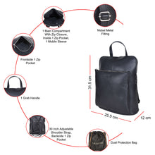 Load image into Gallery viewer, Sassora Premium Leather Classy Women Backpack