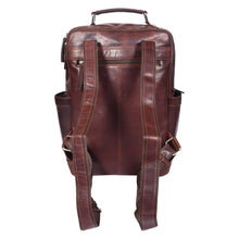 Load image into Gallery viewer, Sassora Premium Genuine Leather Multi-Pocket Travel Backpack For Men's