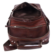 Load image into Gallery viewer, Sassora Premium Genuine Leather Multi-Pocket Travel Backpack For Men's