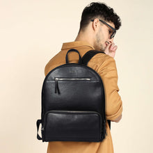 Load image into Gallery viewer, Sassora Premium Leather Men Laptop Backpack With Trolly Sleeve