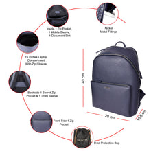 Load image into Gallery viewer, Sassora Premium Genuine Leather Executive Travel Laptop Backpack For Men's