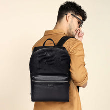 Load image into Gallery viewer, Sassora Premium Leather Men’s Laptop Backpack