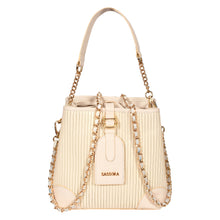 Load image into Gallery viewer, Sassora Premium Leather Stylish Ladies Bucket Bag