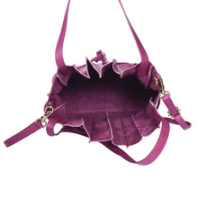 Load image into Gallery viewer, Sassora Premium Leather Bucket Bag – Drawstring, Gold Fittings, Adjustable Sling