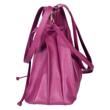 Load image into Gallery viewer, Sassora Premium Leather Bucket Bag – Drawstring, Gold Fittings, Adjustable Sling