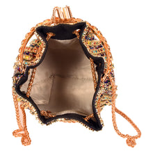Load image into Gallery viewer, SASSORA Embellished Multicolor Bucket Bag for Women Party & Festive Handbag