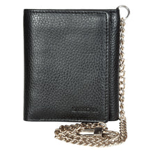 Load image into Gallery viewer, Sassora Premium Leather RFID Trifold Small Biker's Wallet