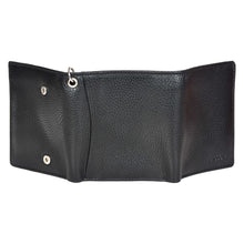 Load image into Gallery viewer, Sassora Premium Leather RFID Trifold Small Biker's Wallet