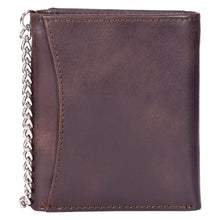 Load image into Gallery viewer, Sassora Premium Leather RFID Trifold Small Biker's Wallet