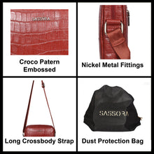 Load image into Gallery viewer, Sassora Pure Leather Unisex Messenger Sling Bag