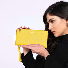 Load image into Gallery viewer, Sassora Genuine Leather RFID Regular Clutch For Girls