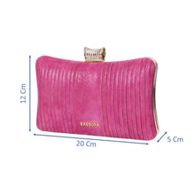 Load image into Gallery viewer, Sassora Genuine Leather Frame Women Party Clutch

