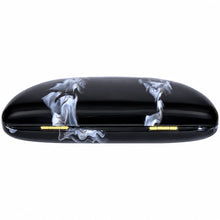 Load image into Gallery viewer, Sassora Marble Print Acrylic Frame Clutch Bag with Detachable Chain Strap