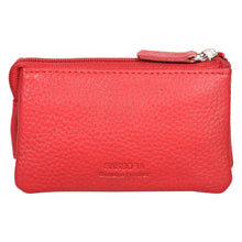 Load image into Gallery viewer, Sassora Genuine Leather Women Coin Pouch With Key Chain