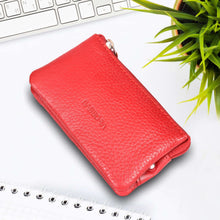 Load image into Gallery viewer, Sassora Genuine Leather Women Coin Pouch With Key Chain