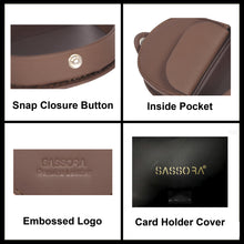 Load image into Gallery viewer, Sassora Premium Smooth Leather Unisex Coin Pouch
