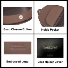 Load image into Gallery viewer, Sassora Premium Smooth Leather Unisex Coin Pouch