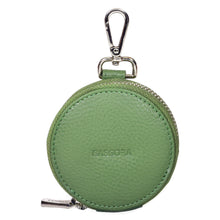 Load image into Gallery viewer, Sassora Premium Leather Women Round Shape Small accessories Pouch