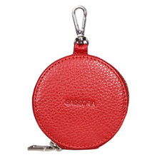 Load image into Gallery viewer, Sassora Premium Leather Women Round Shape Small accessories Pouch