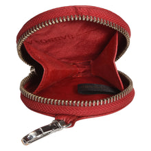 Load image into Gallery viewer, Sassora Premium Leather Women Round Shape Small accessories Pouch