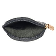 Load image into Gallery viewer, Sassora Genuine Leather Coin Pouch with Zipper Closure