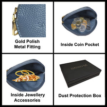 Load image into Gallery viewer, Sassora Premium Leather Slim Small jewellery Pouch