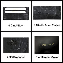 Load image into Gallery viewer, Sassora Premium Animal Pattern Leather Slim RFID Card Holder
