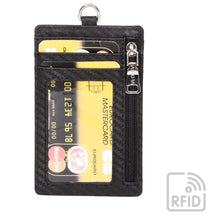 Load image into Gallery viewer, Sassora Genuine Leather Unisex ID Card Holder With RFID Credit Card Slots