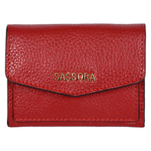 Load image into Gallery viewer, Sassora Genuine Leather RFID Card Wallet For Girls With Premium Design