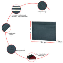 Load image into Gallery viewer, Sassora Premium Leather Slimmest RFID Pocket Friendly Card Holder