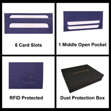 Load image into Gallery viewer, Sassora Premium Leather Slim Smart RFID Card Holder